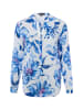 Franco Callegari Blusenshirt in blau weiß - 0070