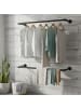 SONGMICS 2er-Set: Wand‑Kleiderstange Dalson in Schwarz - (B)30 x (H)7 x (T)92 cm