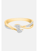 Diamant Exquis Ring aus 375 Gelbgold mit Diamant