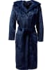 REDBEST Fleece Unisex-Bademantel mit Kapuze Perris in marine