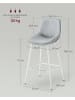 VASAGLE 2er-Set: Barhocker Lyna in Taubengrau - (B)50 x (H)98.5 x (T)49.5 cm