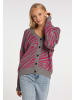 myMo Strickjacke in Grau Pink