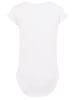 F4NT4STIC Long Cut T-Shirt PLUS SIZE Janis Joplin Pastel Logo in weiß