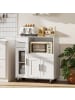 HOMCOM Mikrowellenschrank in Weiß 80L x 40B x 88,7H cm