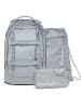 Satch Pack Schulrucksack Set 3-tlg. Washed Blue 2025 in grau