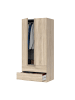 CALICOSY Schrank DARION in Eiche - (W) 52  x (H) 180  x (L) 81,2  cm