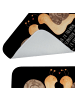 Mr. & Mrs. Panda Badteppich Schnecken Liebe mit Spruch in Schwarz