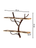 kobolo Wandregal TWIGSHELF2 in Braun