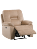 Beliani Fernsehsessel BERGEN in Beige - (W) 85 x (H) 101 x (L) 74 cm