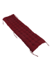 relaxdays Bankauflage in Rot - 180 x 50 cm