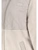 Sublevel Fleecejacke mit gestepptem Oberteil hoher Kragen in Beige