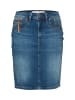 PULZ Jeans PZKAROLINA HW Skirt körpernah in Medium blue denim