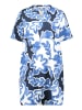 BETTY & CO Hemdblusenkleid mit Print in Weiß/Dunkelblau