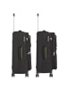 D&N Travel Line 6704 4-Rollen Kofferset 3tlg. in schwarz