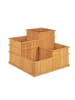 relaxdays Hochbeet in Natur - (B)81 x (H)61 x (T)81 cm