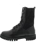 Tommy Hilfiger Knitted Flat Boot Schnürstiefel Schwarz