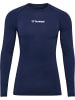 Hummel T-Shirt "Hmlbl Performance Tee L/S" in Blau