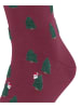 Burlington Socken Hidden Santa in Burgundy