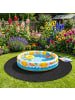 relaxdays Poolunterlage in Schwarz - Ø 4 m