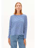 armedangels Langarmshirt Xianaa in blau weiß