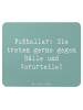 Mr. & Mrs. Panda Mouse Pad Spruch Fußballer Vorurteile mit Spruch in Meeresbrise