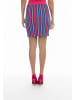 faina Damen Strick Minirock in Pink Mehrfarbig