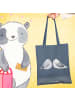 Mr. & Mrs. Panda Tote Bag Turteltauben Liebe ohne Spruch in Indigo Blue