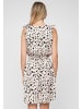 Cloud5ive Cloud5ive Dress with buttons and knot details animal print in beige/black