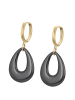 faina Earrings in Gold Black