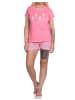 NORMANN Shorty kurze Pyjama Luftballon und print - 74328 in pink