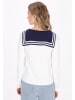 DreiMaster Women Cardigan in offwhite navy