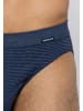 Ammann Slip / Unterhose Jeans Feinripp in Blau