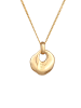 Elli Halskette 925 Sterling Silber Kreis in Gold