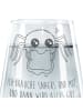 Mr. & Mrs. Panda Trinkglas Spinne Agathe Sandwich mit Spruch in Transparent