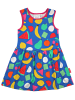 Toby Tiger Kinder Kleid mit Früchte Print in blau