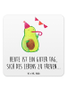 Mr. & Mrs. Panda Untersetzer Set Avocado Party mit Spruch in Weiß