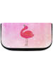 Mr. & Mrs. Panda Kosmetiktasche Flamingo Stolz ohne Spruch in Aquarell Pink