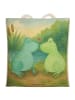 Mr. & Mrs. Panda Tote Bag Frosch Liebe Design ohne Spruch in Weiß