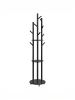 VASAGLE Garderobenständer Andi in Tintenschwarz - (B)40 x (H)175 x (T)40 cm