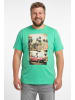 Men Plus Kurzarm T-Shirt in himmelblau