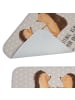 Mr. & Mrs. Panda Badematte Igel Liebe mit Spruch in Grau Pastell