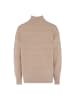 faina Damen Pullover Mit Perlen in BEIGE