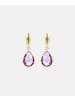 Diamant L'éternel Ohrringe aus 585 Gelbgold mit Amethyst
