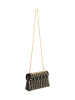 faina Women Flap Bag in Black Gold