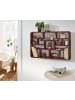 FineBuy Wandregal "FB80756" in Braun /