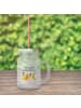 Mr. & Mrs. Panda Mason Jar Glas Raupe Schmetterling mit Spruch in Transparent