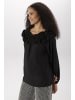 Aniston SELECTED Rüschenbluse in schwarz