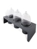 Esschert Design 3er-Set: Anzuchttopf in transparent/schwarz