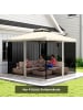 Outsunny Moskitonetz in Schwarz-Weiß 302L x 207B x 1H cm