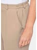 GOLDNER Sportive Hose Carla aus trageangenehmen Satin in beige